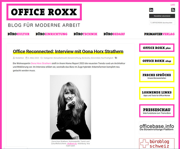 OFFICE ROXX: Interview mit Oona Horx Stratthern