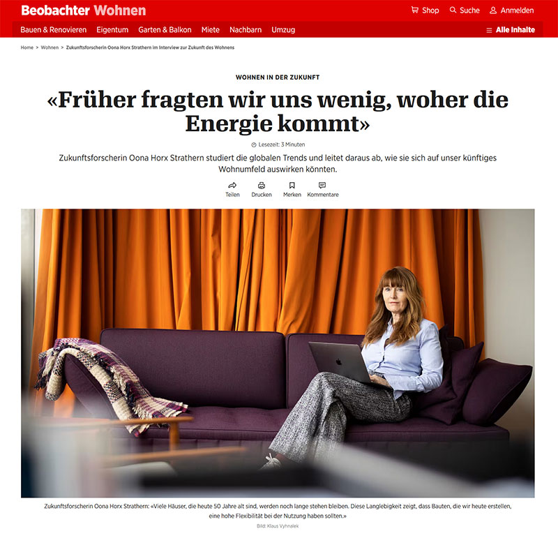 Cover: Beobachter Wohnen
