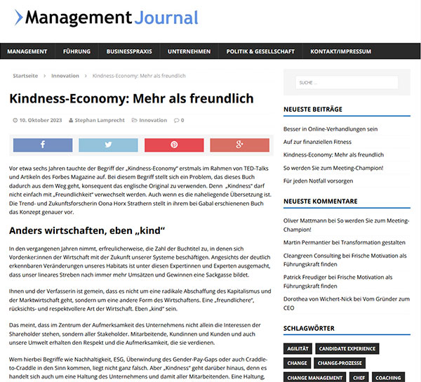 Cover: ManagementJournal